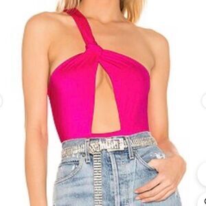 H:ours (revolve) Women's Pink Bodysuit small